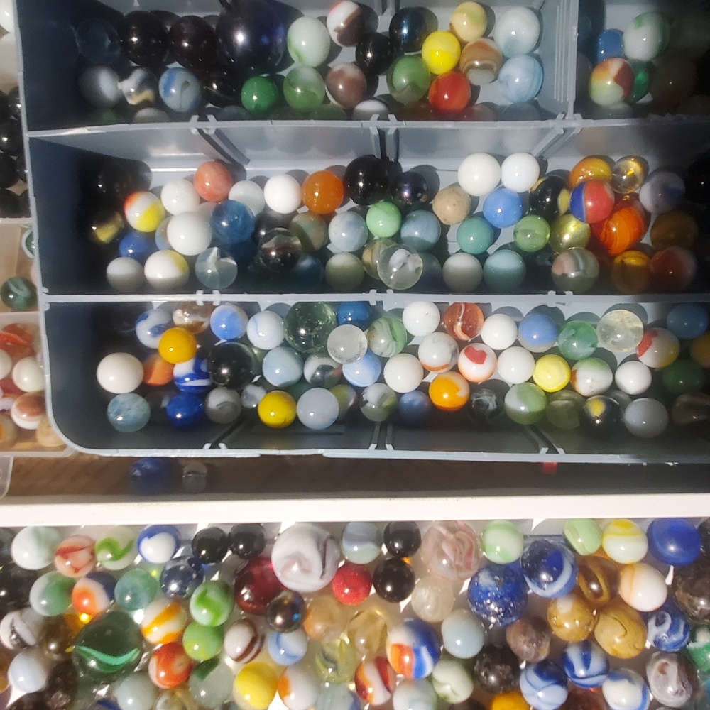 HUGE MARBLES COLLECTION 34LBs GERMAN CAC AKRO PELTIER JABO MARBLE KING DISPLAYS - Picture 9 of 16